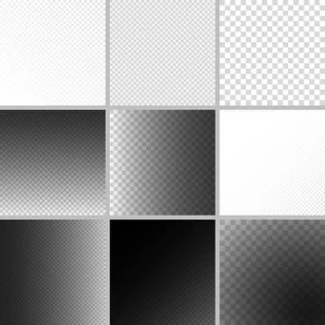 Set of editable background for transparency image. Vector Illustrazione stock