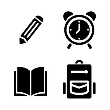 Set of education icons. Stock Illustration