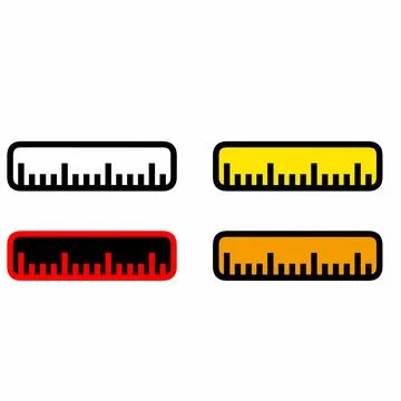 Set of educational flat tools, Stock Illustration