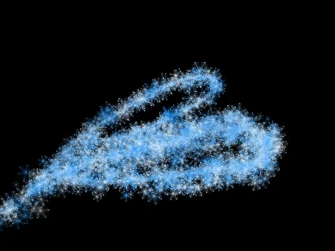 Set of effects. Christmas or winter holiday snowflake light trails. Stock Footage 121566968