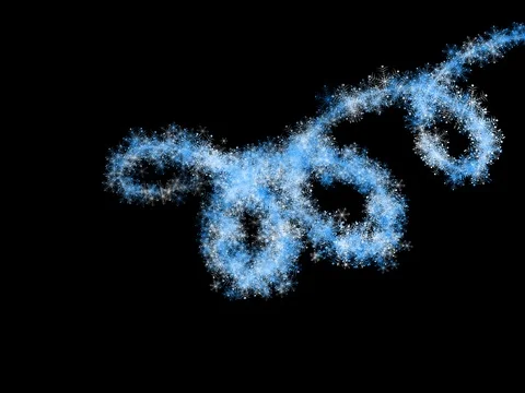 Set of effects. Christmas or winter holiday snowflake light trails. Stock Footage 121754941