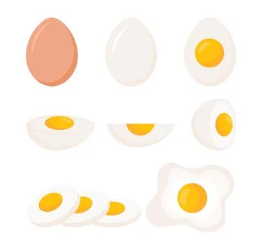 Set of egg Illustrazione stock