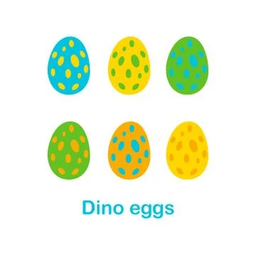 Set of eggs. Flat style vector illustration 스톡 일러스트