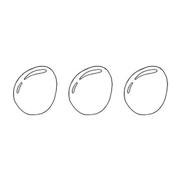 Set eggs. Vector illustration egg. Stock Illustration