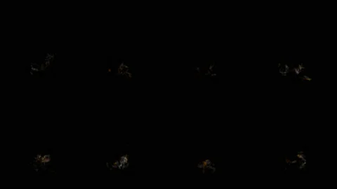 Set of eight VFX explosions. VFX Animation with alpha channel for indie movie Stock Footage 131576058