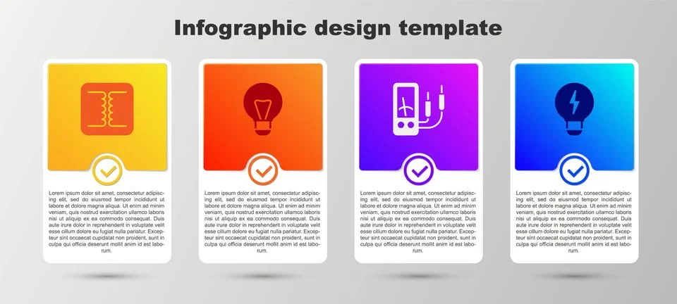 Set Electrical transformer, Creative lamp light idea, Ampere meter, multime.. Иллюстрация