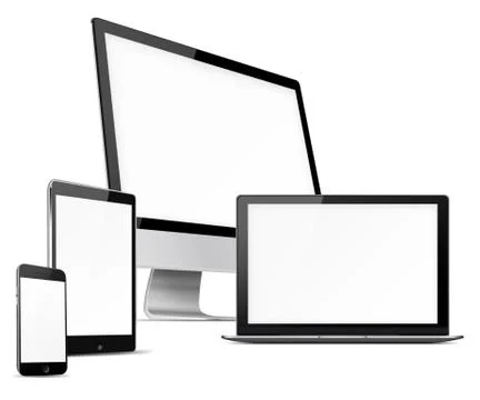 Set of electronic devices. Stock Illustration