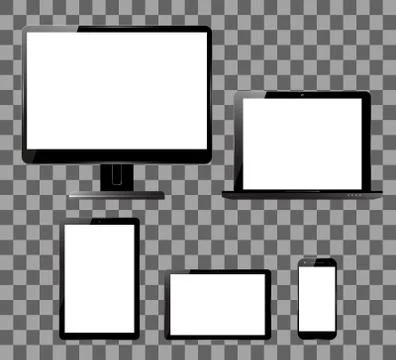 Set electronic gadget Stock Illustration