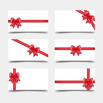 Set of elegant gift card Stock Illustration