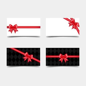 Set of elegant gift card Stock Illustration