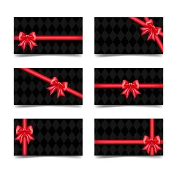 Set of elegant luxury gift card Stock Illustration