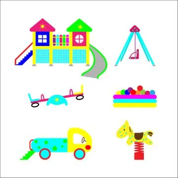 Set of elements on child development. Stock Illustration