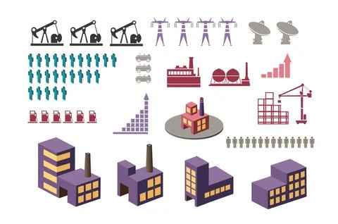 Set elements Stock Illustration