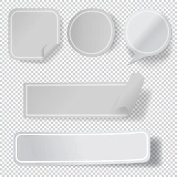 Set of elements illustration of transparent background with shad Stock Illustration