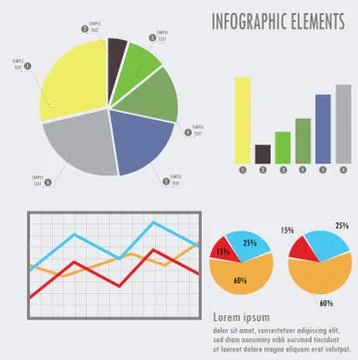 Set elements of infographics for design, eps 10 vector illustration. Stock Illustration