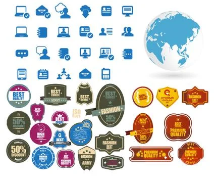 Set elements of infographics Stock Illustration