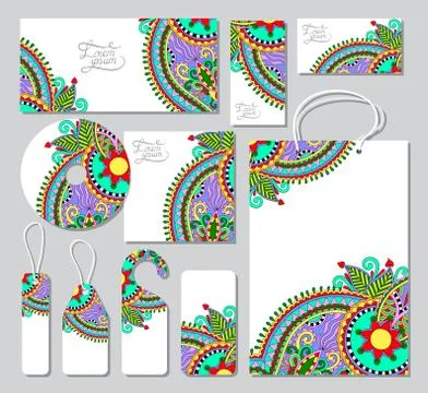 Set of elements for stylish  bussiness equipments Illustrazione stock