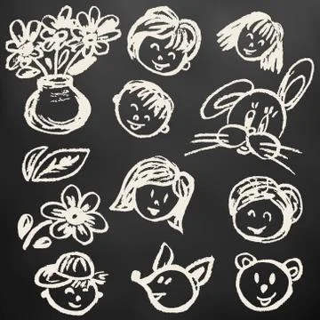 Set of elements for your creativity Illustrazione stock