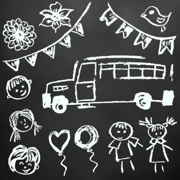 Set of elements for your creativity Stock Illustration