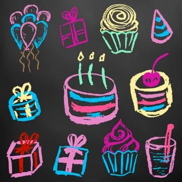 Set of elements for your creativity Stock Illustration