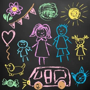 Set of elements for your creativity Illustrazione stock