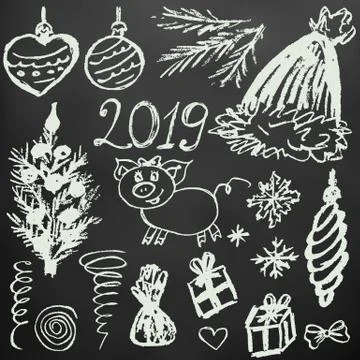 Set of elements for your creativity Stock Illustration