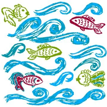Set of elements for your creativity Stock Illustration