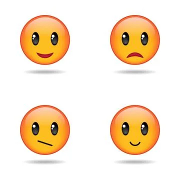 Set of emoji Stock Illustration