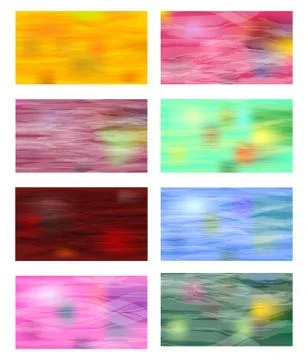 Set of empty abstract background for business card, flyer, website Stock Illustration