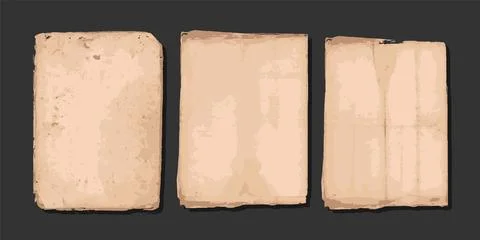 A set of empty designer cover papers Stock Illustration