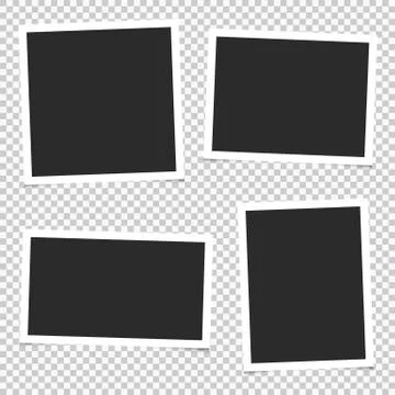 Set of empty photo frames. Vector. EPS 10 Stock Illustration