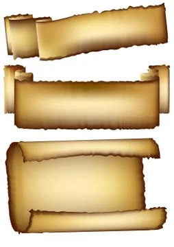 Set of empty retro banners Stock Illustration