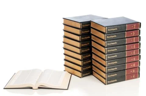 Set of Encyclopedias Stock Photos