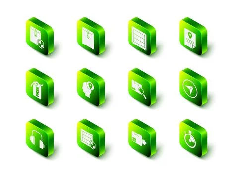 Set Envelope, Document tracking marker system, Infographic of city map navi.. 스톡 일러스트
