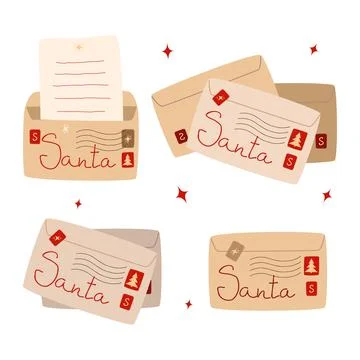 Set of envelopes Stock Illustration