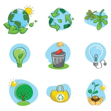 Set Of Environmental Icons Stock-Illustration