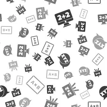 Set Equation solution, Chalkboard, XYZ Coordinate system and Chalkboard on Stock Illustration