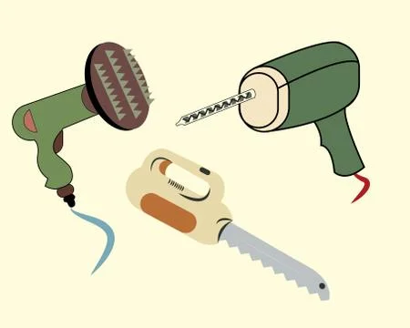 Set of Equipment for mechanic Stock Illustration