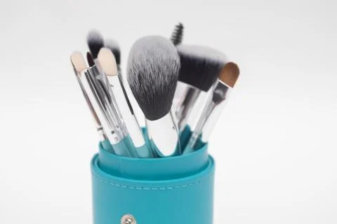 Set of essential professional make up brushes Stock-Fotos