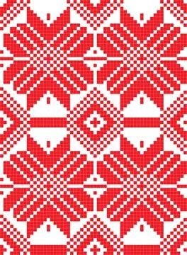 Set of Ethnic ornament pattern in different colors. Vector Stock-Illustration