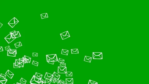 Set OF Exploding Animated Letters On Green Background Stock Footage 112866438