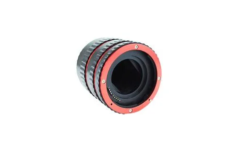 Set of extension tubes with auto focus Stock Photos