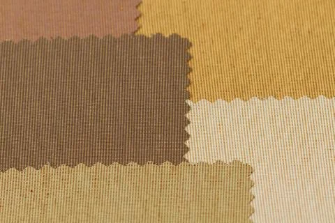 Set of fabric samples texture Stock Photos