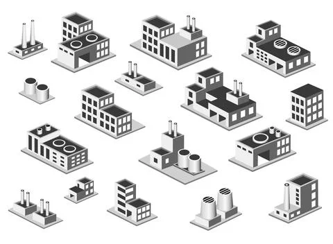 Set factory Stock Illustration