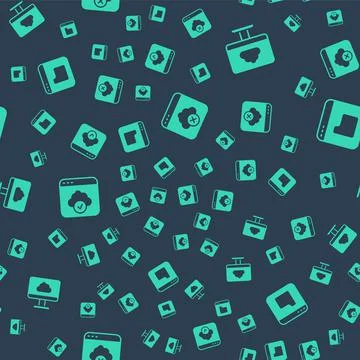 Set Failed access cloud storage, Cloud technology data transfer, and Browser Illustrazione stock