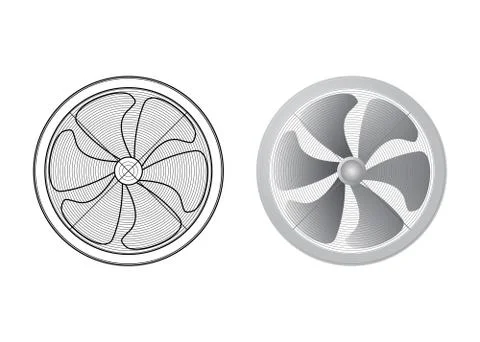 Set of fans. Stock Illustration