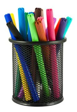 Set of felt-tip pens Foto stock