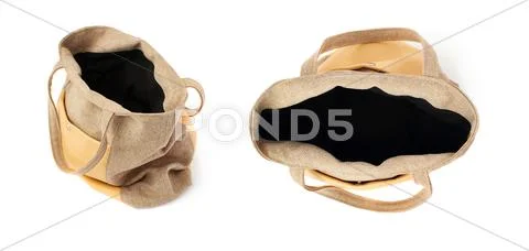 Set of Female bag isolated over the white background Stock Photos