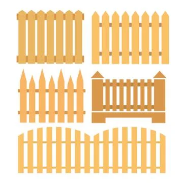 Set of fences Stock Illustration