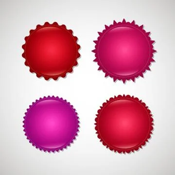 Set of the festive buttons Stock Illustration